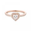 Pandora 188421c02 Timeless Sparkling Clear Elevated Heart Rose Ring