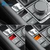 Oberes Wildleder-Zierleisten-Aufkleber LHD RHD für Mazda 3 BP Axela CX30 CX-30 2024 2025 Elektronische Handbrems-Aussparung