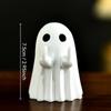 Ornaments Halloween Ghost Figure Middle Finger Creative Cute Little Ghost Decorative Resin Crafts Home Ornaments