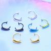 Creative Clip On Stainless Steel Fang Lip Cuffs for No Piercing Jewelry Lip Studs Ideal for Parties and Festivals