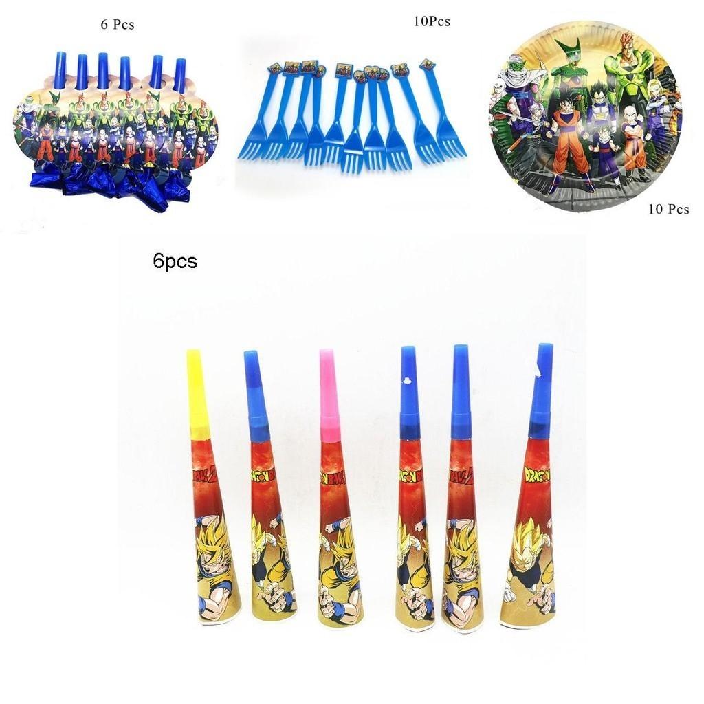 Dragon Ball Z Theme Party Decor Supplies Tableware For Vibrant Birthday Celebrations