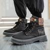 Fashion Desert West Denim Men's Boots Fashion Retro Comfortbale Canvas Work Boots Wear-resistant Platform Ankle Boots Botas Hombre 39-48
