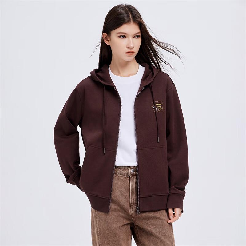 Navigare Unisex Lettered Zip-Up Hoodie L