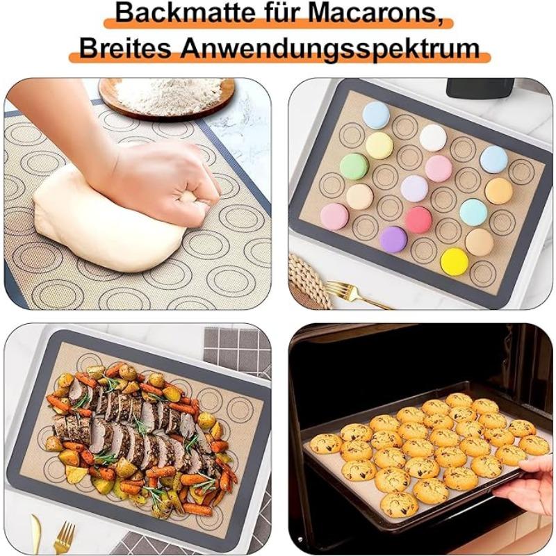 Silikonové opakovaně použitelné pečící podložky s nepřilnavým povrchem, plech do trouby, pekařské nástroje, sušenky/chléb/makaróny, kuchyňské příslušenství na pečení