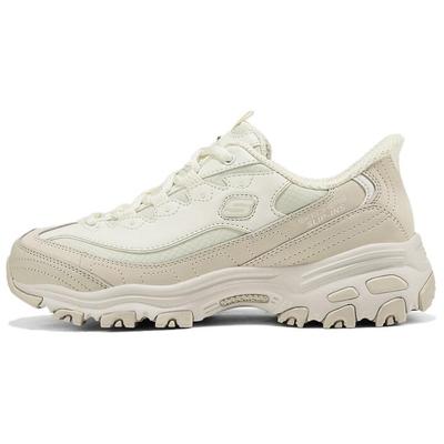 DLites Wygodne Wszechstronne Zwiększające Wzrost Niskie Buty Ojca Damskie Sneakersy Off-White 150864-NAT