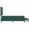Box Spring Bed with Pillow Dark Green 200 x 80 cm Velvet