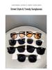 Women's Retro Square Polarized Sunglasses, Anti-UV, Large Frame for Fashion and Driving