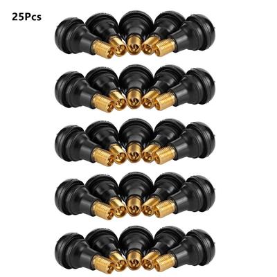 Voitures TR412 Valves de Pneus Tubeless Courtes de Rechange Pour VTT Voiture Moto