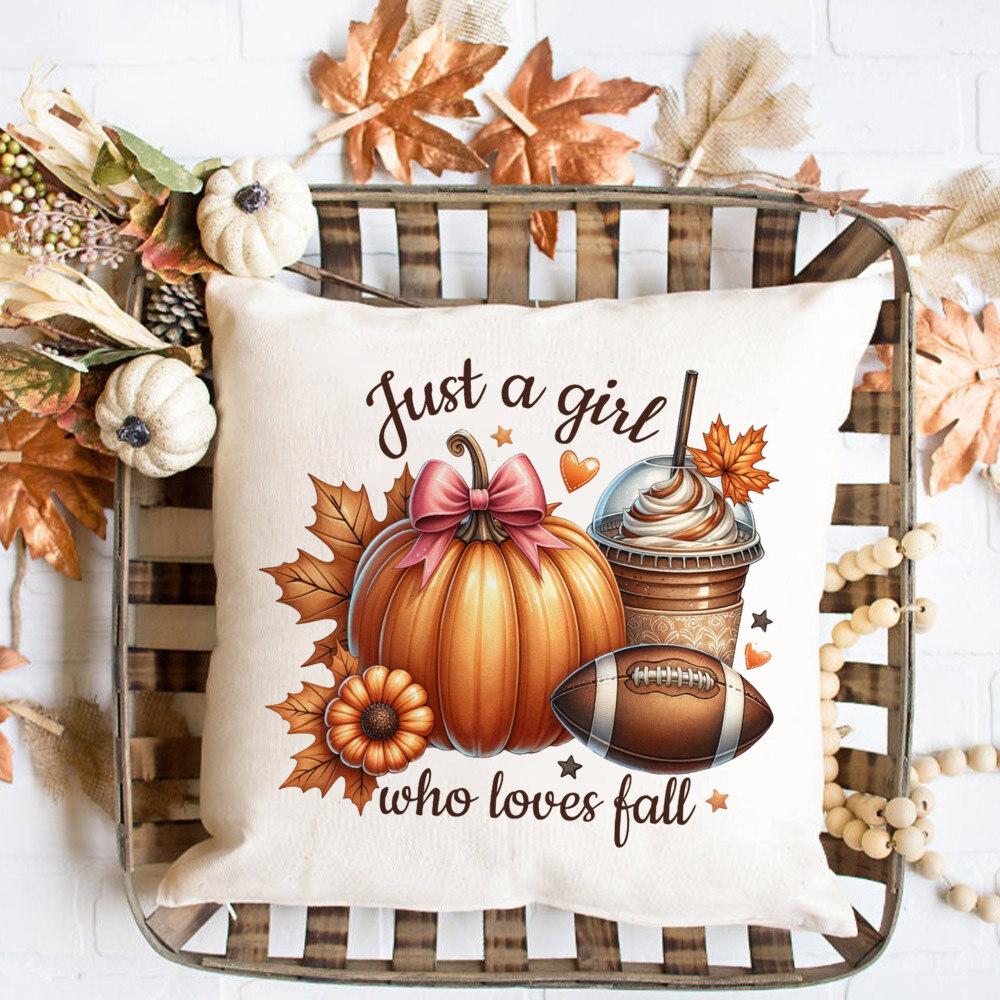 

Наволочка с принтом тыквы и банта, украшение для комнаты на осеннюю вечеринку, наволочка на осенний праздник, подарок на День благодарения M