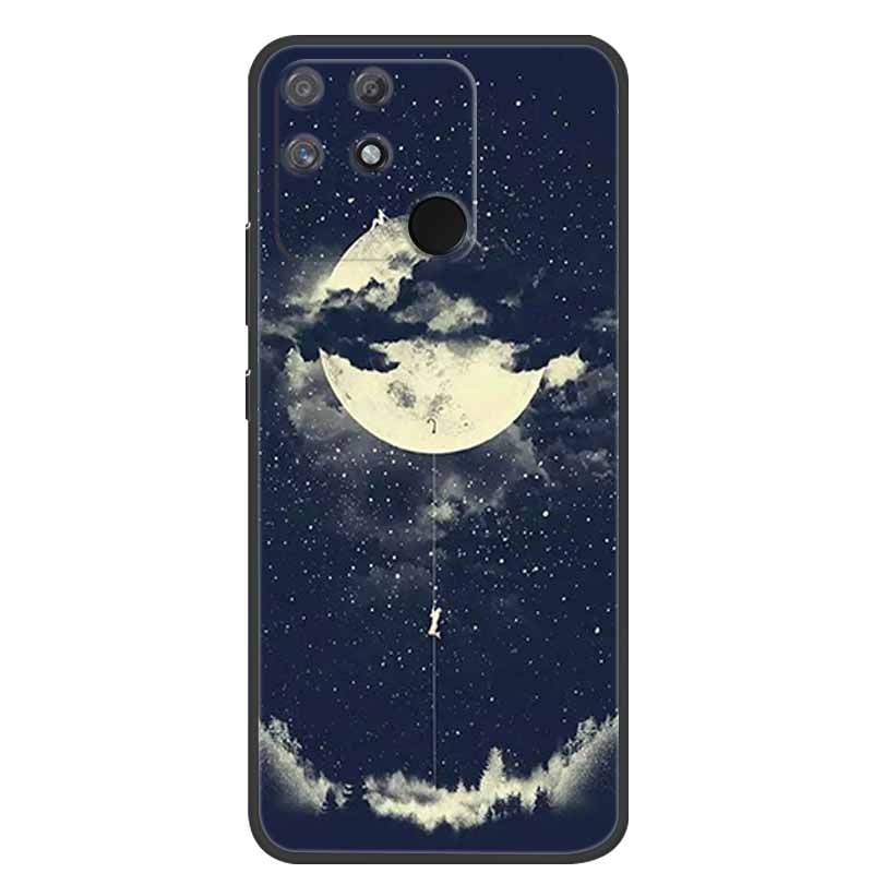 For Redmi 10C Case Redmi10C Black Soft Silicone Phone Case For Xiaomi Redmi 10C Back Cover Case Redmi 10 C Power Funda POCO C40