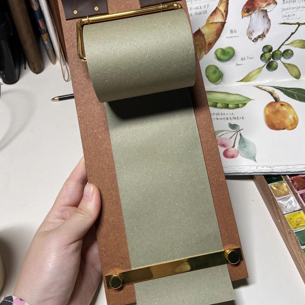 1 Rolle Vintage Abreiß-Klebezettel-Künstlerische Nicht-Klebende Leere Nachrichtenkarten, Papier Material, Ideal für Büro & Schulbedarf