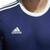 Adidas Striped Quick-Dry Comfortable Sports Round Neck Short Sleeve Football Shirt Men Tops Dark-Blue White BJ9171