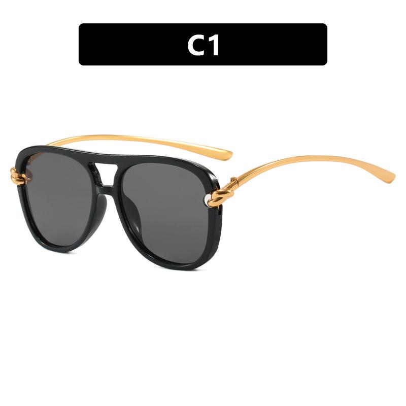 

Винтажные Оверсайз Пилотские Панк Солнцезащитные Очки Женские Люксовый Бренд Ретро Металлические Овальные Солнечные Очки Модные Двойная Перемычка Наружные Очки As Picture