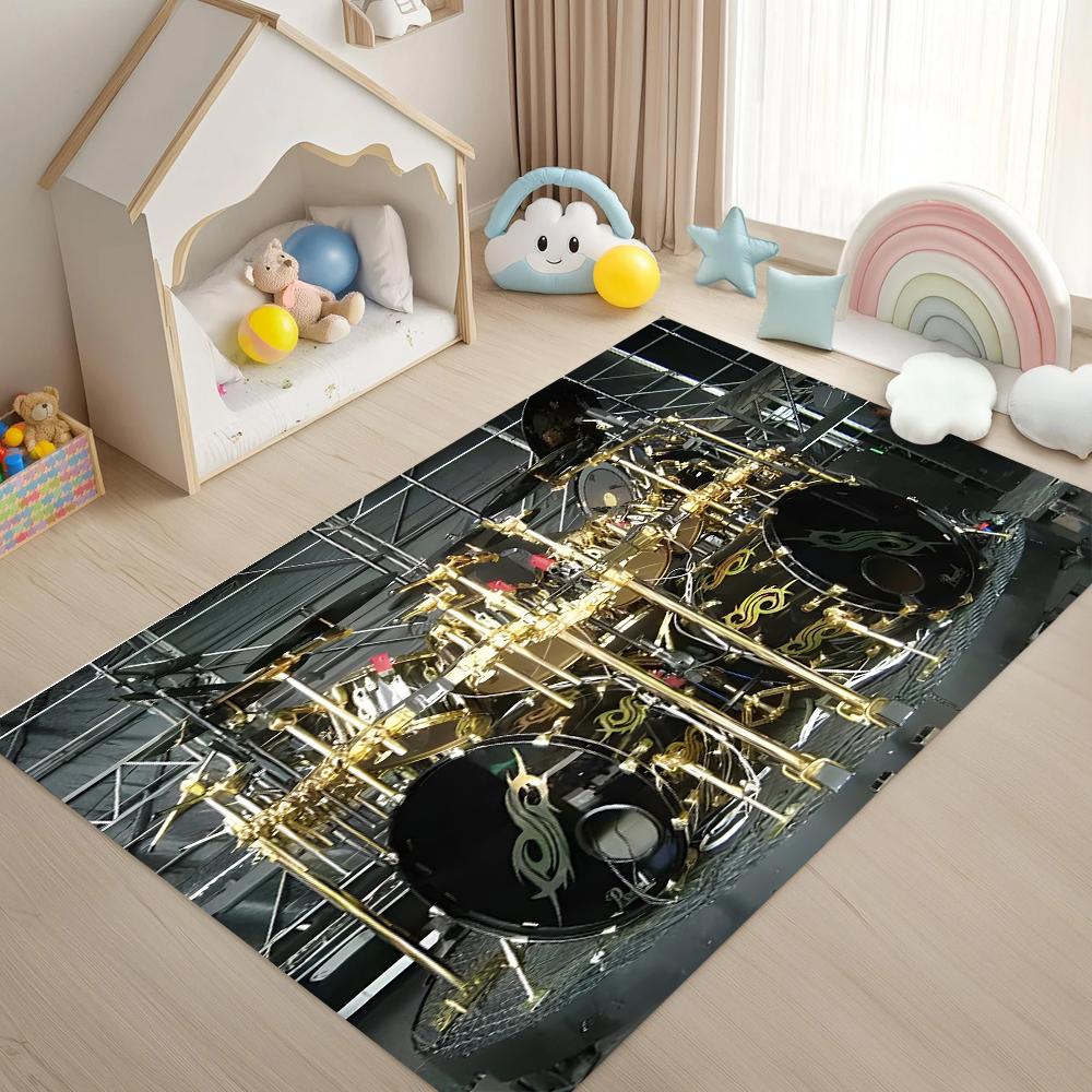 

Drum Set Print Washable Carpet Mat Home Decor Bedroom Room Living Room Shoes Room Bed Blanket Carpet Kitchen Bathroom 40x60cm