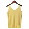 Women's Tank Top With Knitted Sequins Sexy Sleeveless V Neck Tank Top T-Shirt Casual Sequins Strappy T-Shirt Elegant Blouse