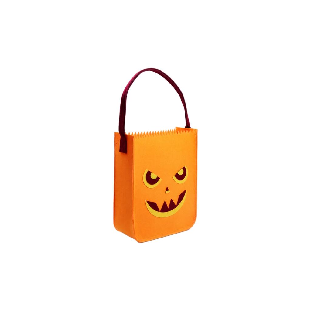 Halloween Candy Bags for Kids - Pumpkin and Pattern -or- Goodie Bags for Party Favors
