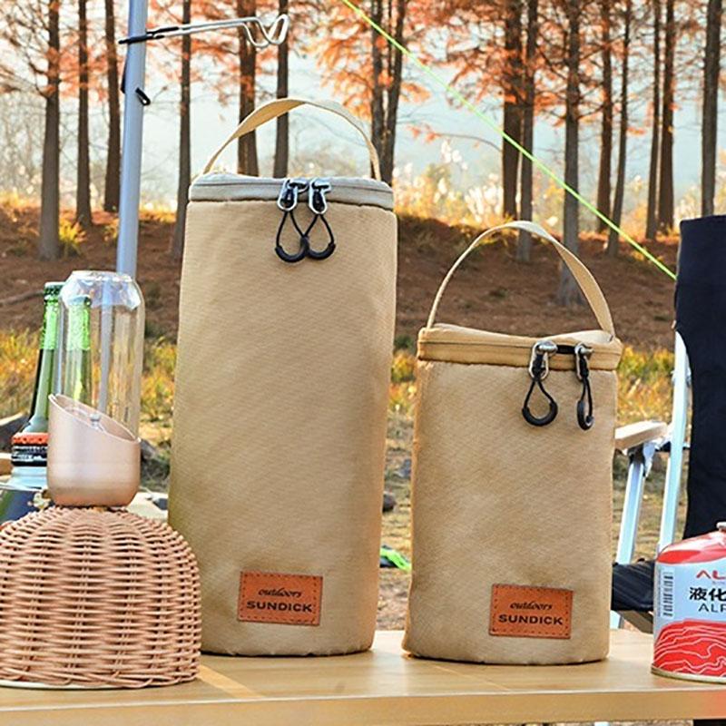 Outdoor Cylindrical G2 High-Altitude Flat Gas Canister Protective Cover Portable Storage Bag For Camping Gas Lamps And Lanterns