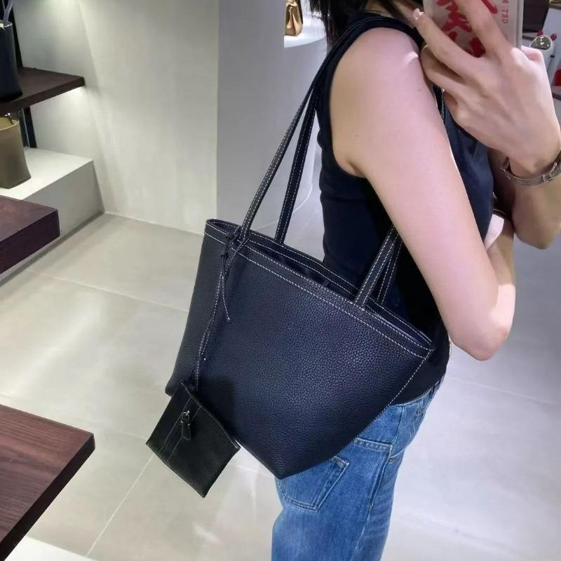 The * row new Park Stitch bucket bag new long handle vegetable basket tote bag versatile handbag