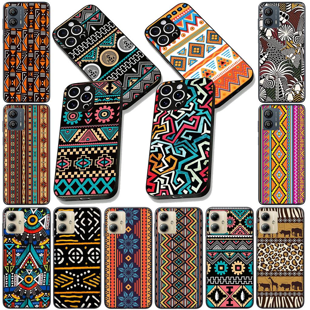 Design African Wax Print Phone Cover for Motorola Moto G86 G14 G35 G34 G45 G55 G64 G75 G85 G24 G15 G54 G57 Power Soft Case