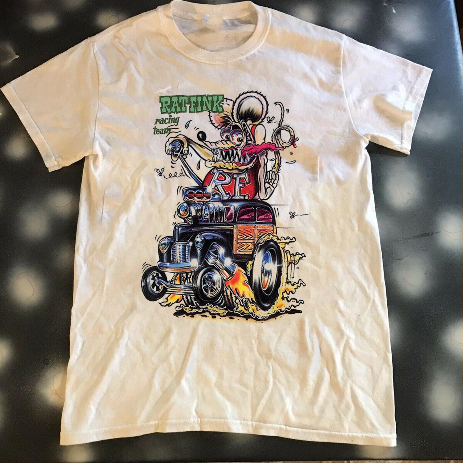 Rat Fink Ed Big Daddy Roth Rat Fink Racing Team T shirt Full Size S-5XL U1344 XXL