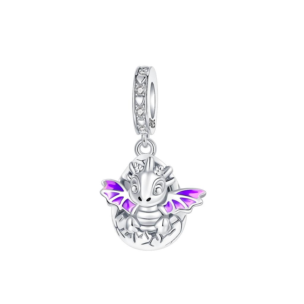 Fire Dragon Charms Bead Copper Chameleon Dangle Pendant Fit Bangle Bracelet Necklace Diy Jewelry