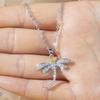 Luxury Geometric Elegant Dragonfly Necklace Women's Wedding Engagement Party Jewelry Accessories
