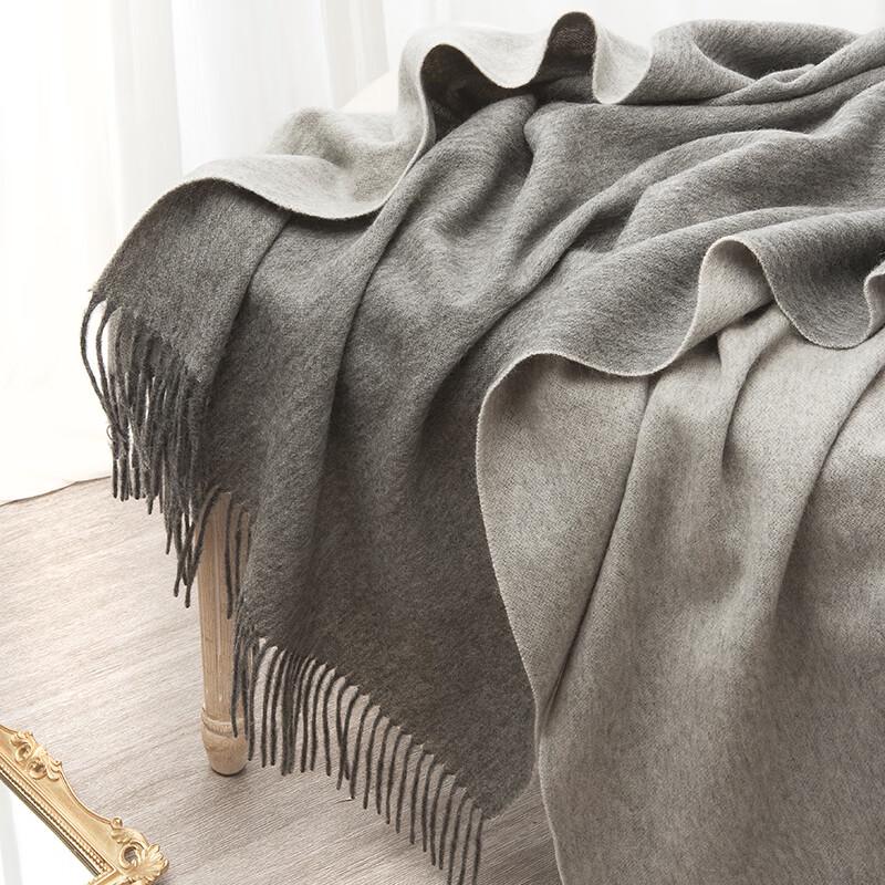 OIMG Double-Sided Wool Shawl Scarf