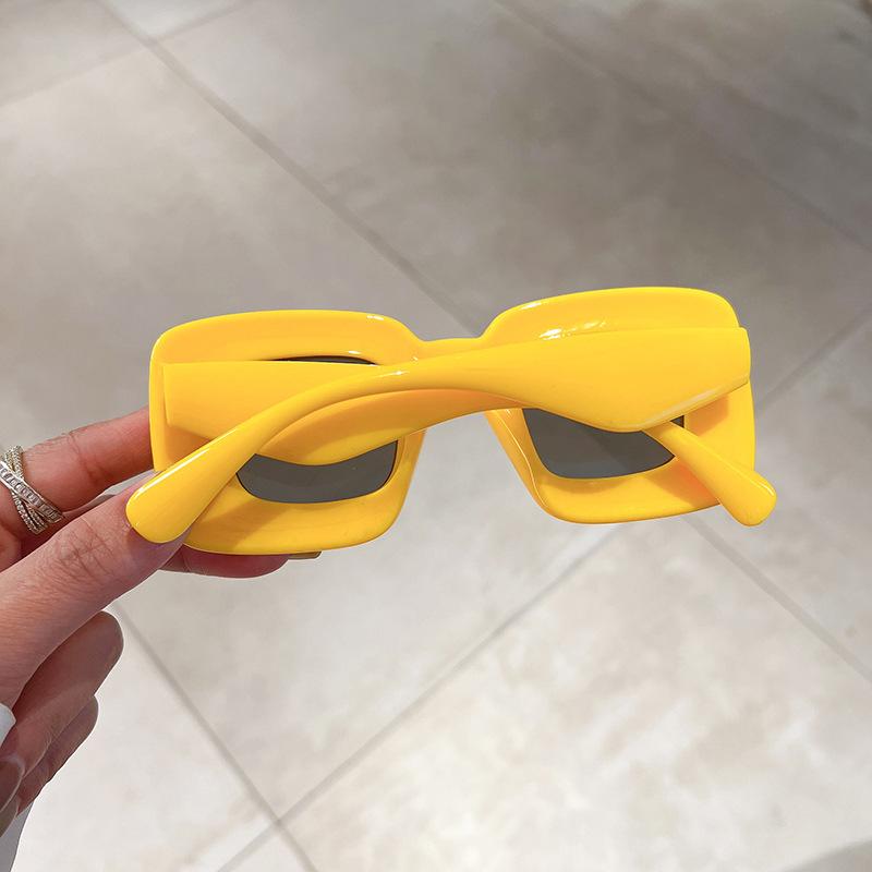 Vintage Designer y2k Square Sunglasses Luxury Big Frame Oversized Balloon Shades for Women Men Trendy