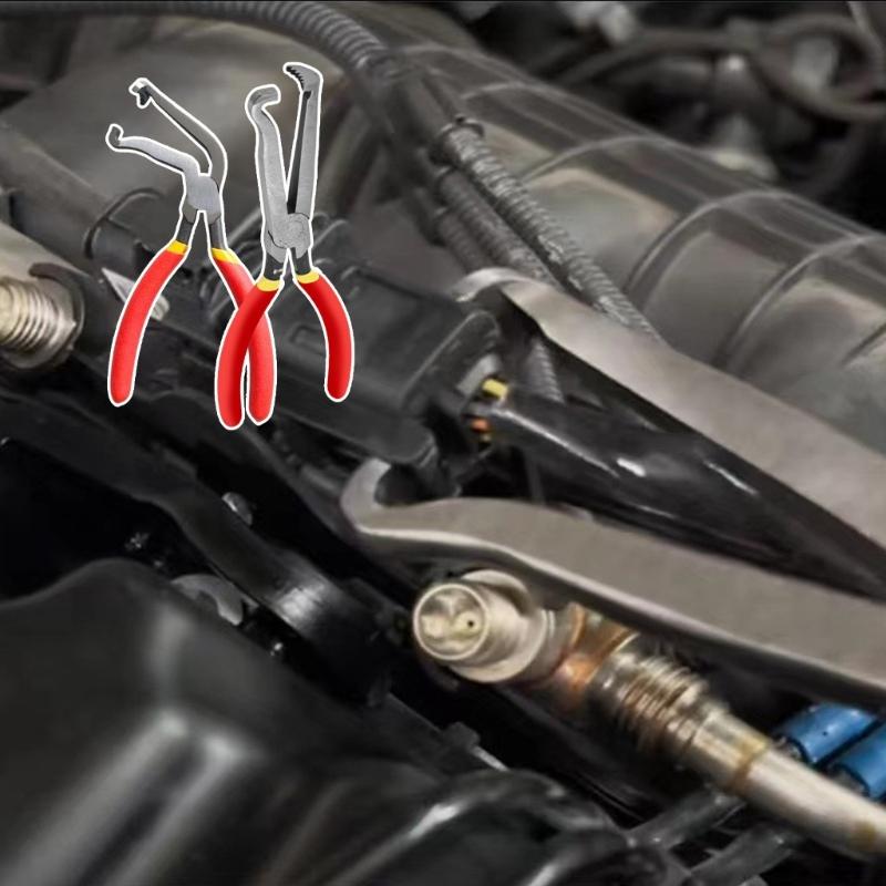 Angled Electrical Connector Pliers For Automotive Wire Plug Removal And Sensors Disconnect Tool Stubborn Tube Detachment