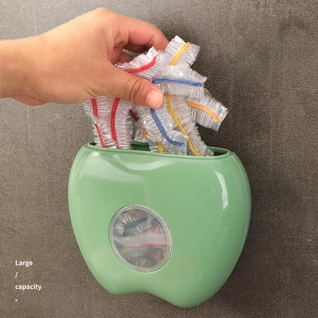 Plastikfolien-Aufbewahrungsbox, Frischhaltefolien-Organizer, Wandmontage, staubdichte Box, Lebensmittelabdeckung, großes Fassungsvermögen, Plastikfolienregal, Heim- und Küchen-Organizer ZPG