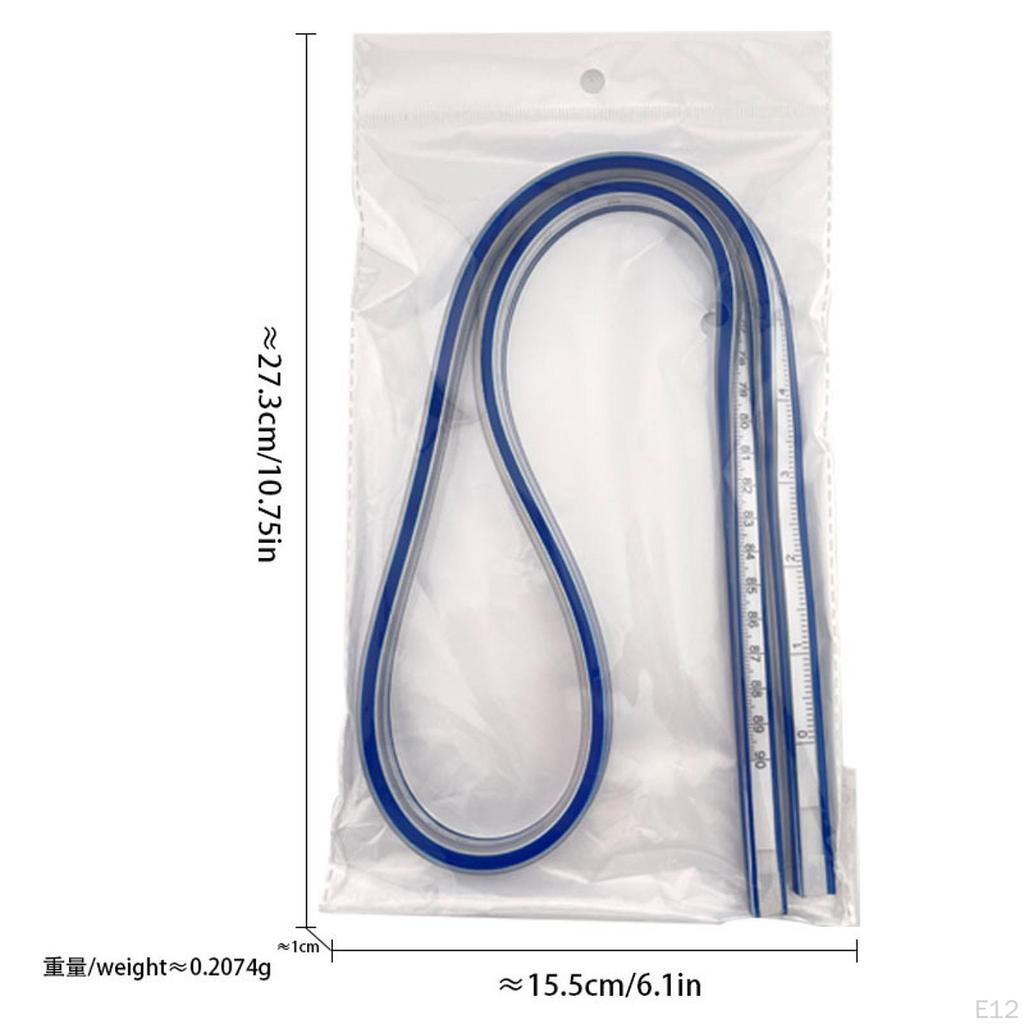 Curved Ruler for Crafting And Design Projects