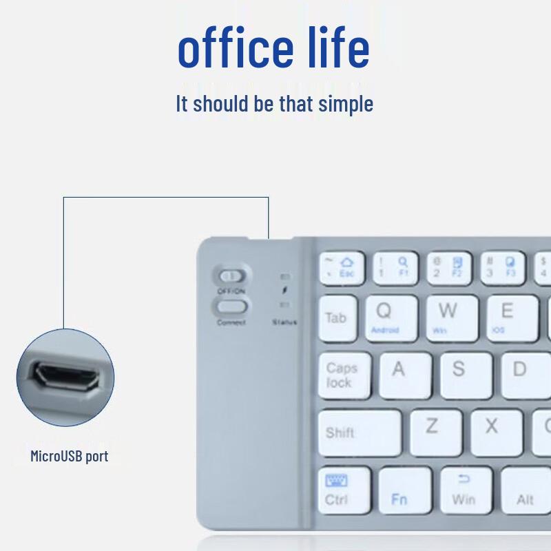 OLOEY Mini Foldable Bluetooth Keyboard