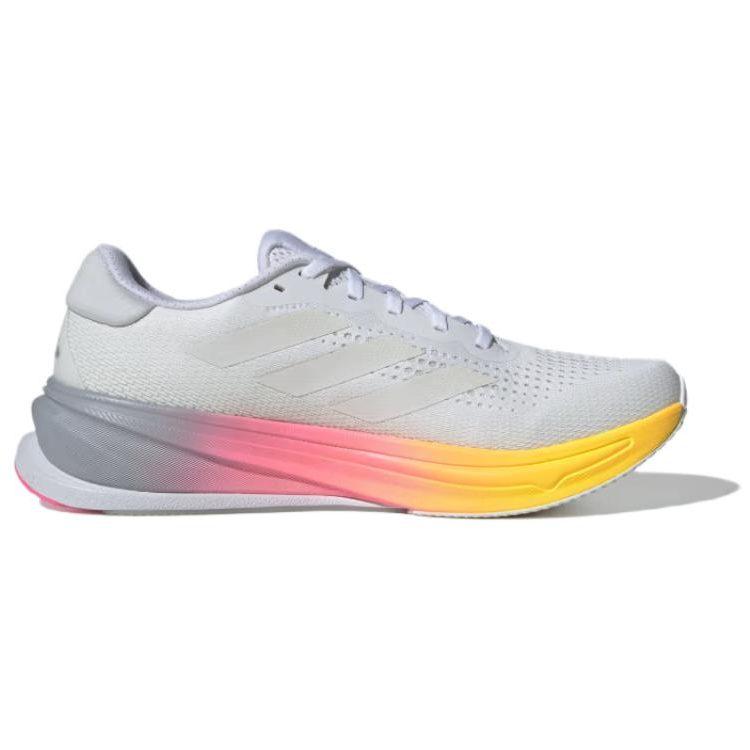 adidas SUPERNOVA RISE Low Top Running Shoes Men's White Pink Yellow JI2867