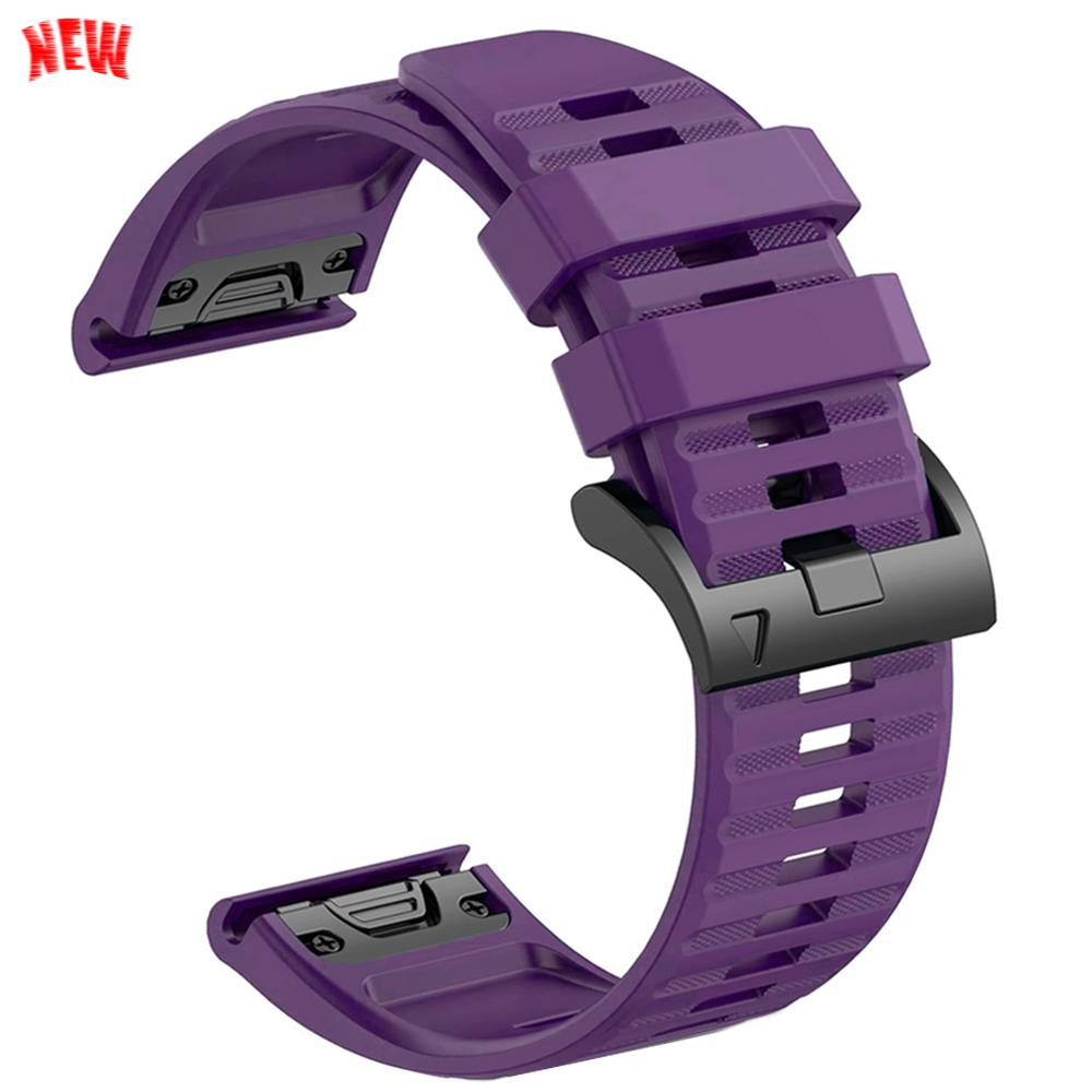 22mm 26mm Silicone QuickFit Sports Strap For Garmin Epix PRO Instinct 3 Quatix/DELTA/TACTIX/Fenix 6XPro 7 E 8pro 5XPlus Bracelet