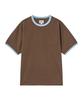 ANNOT Washed Pocket Ringer T-Shirt Brown