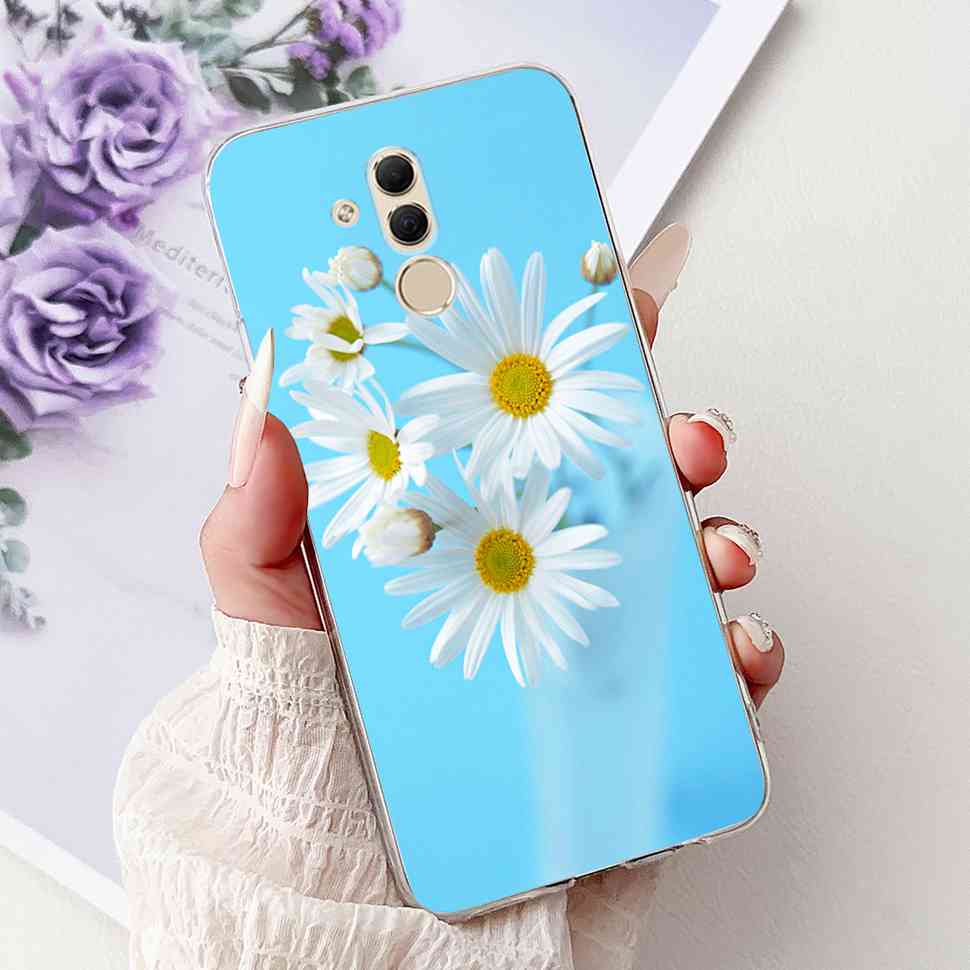 For Huawei Mate 20 Lite 6.3" Case SNE-AL00 Cute Cat Soft Silicone Cover For Huawei Mate 20Lite SNE-LX1 Colorful Butterfly Shell