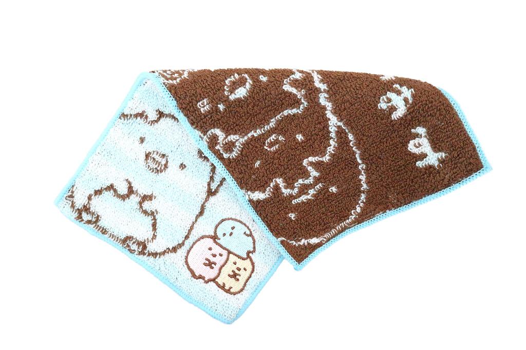 Marushin Half Handkerchiefs and Pocket Towels Featuring Sumikkogurashi and Sumikko Antibacterial and Deodorizing Perfect for and Elementary Perfect