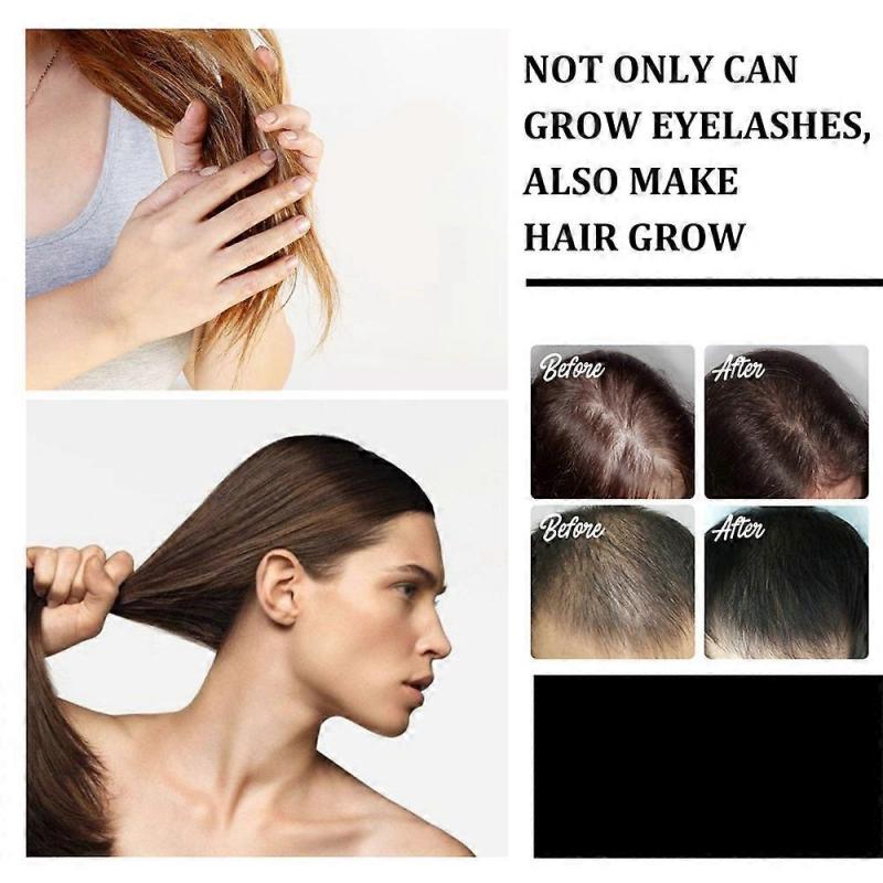 3 Stück Schnellwachstumsserum 10ml Wimpernverstärker Pinsel Flüssigkeit Wimpernöl