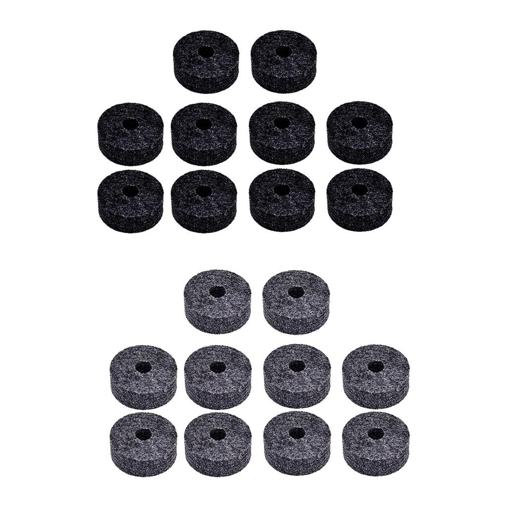 10x Cymbal Stand Felts Percussion Instrument Hi Hat Clutch Felts Replacement