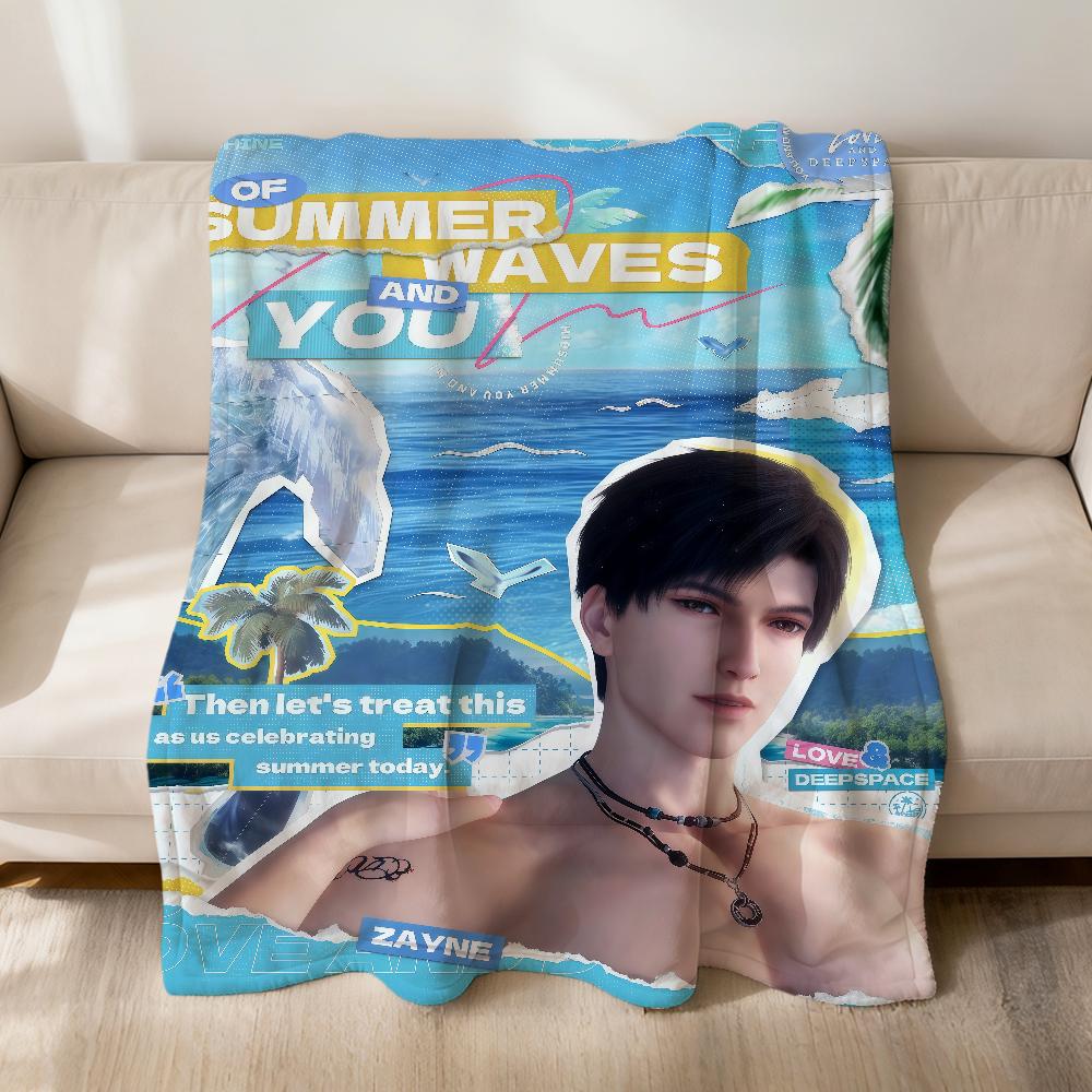 Sylus Poolside Memory Love and Deepspace Flannel soft warm plush blanket sofa living room pet hogar bed gift home Car portable