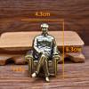 Brass Ornament Chairman Statue Desktop Great Man Mao Zedong Bronze Sculpture Craft