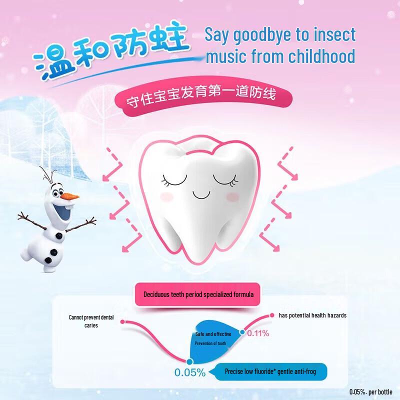 Crest Kids Olaf Fluoride Toothpaste - Peach Flavor