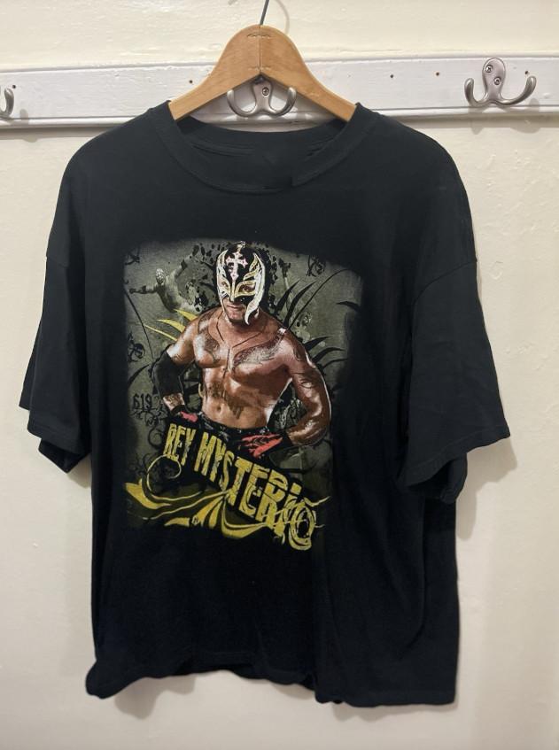 Vintage Rey Mysterio T-Shirt Cotton Unisex Black WA696 M
