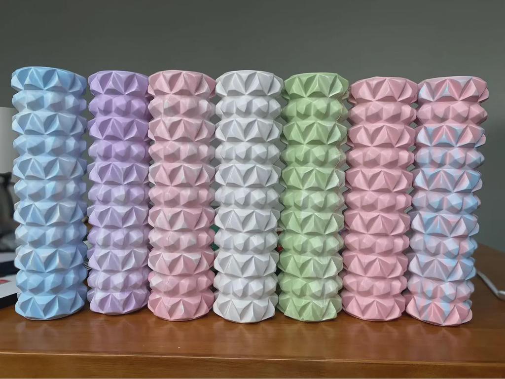 2023 Tie-Dye Foam Roller: EVA Wolf Tooth Muscle Relaxation & Slimming Yoga Massage Column