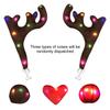 Christmas Glowing Reindeer Antler Car Decorations Christmas Automotive Exterior Decor With LED Light Car Roof Decor