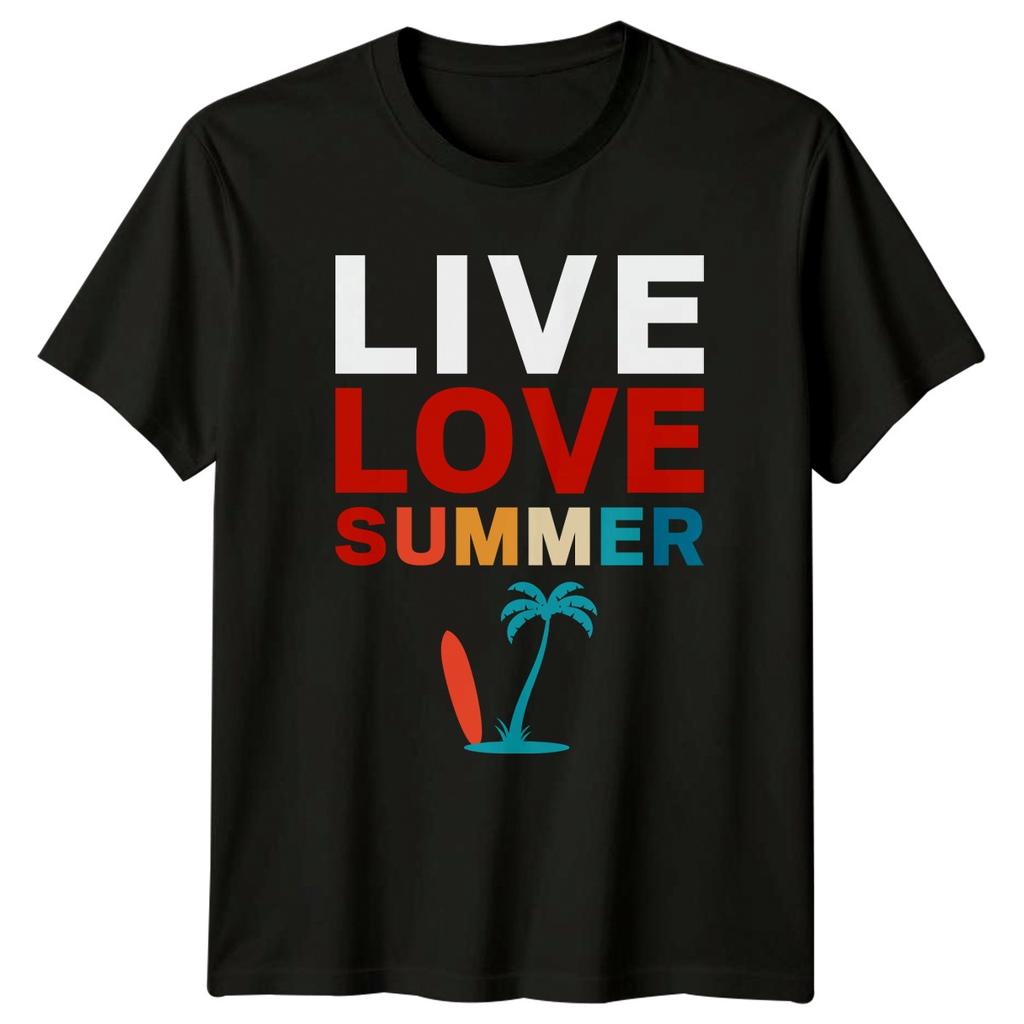 Live Love Summer TShirt Beach Lifestyle Summer Holiday Gift For Him And Her