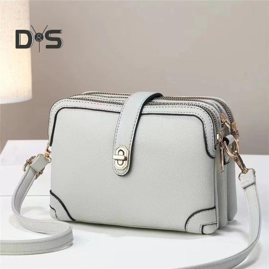 Dámská kabelka přes rameno s odnímatelným nastavitelným ramenním popruhem, více kapes, crossbody taška nebo peněženka na telefon, kosmetická kabelka z umělé kůže na cesty