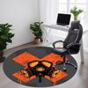 1pc Radiation Mask Office Round Area Rug, Indoor Mat Suitable For Office, Under Office Chairs Bedroom Living Room Home Decor, Room Deco