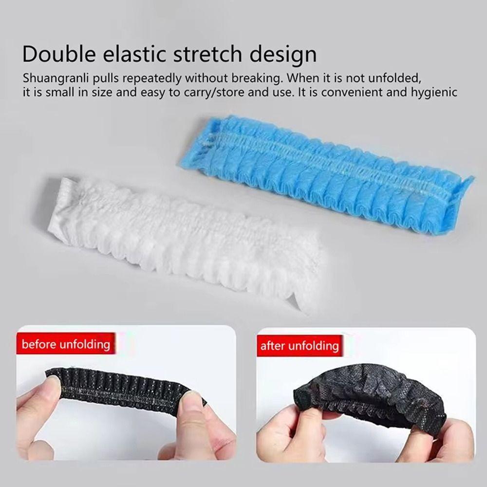 100Pcs/Bag Sweat-proof Microphone Covers Nonwoven Microphone Protective Cap New Headphone Cover
