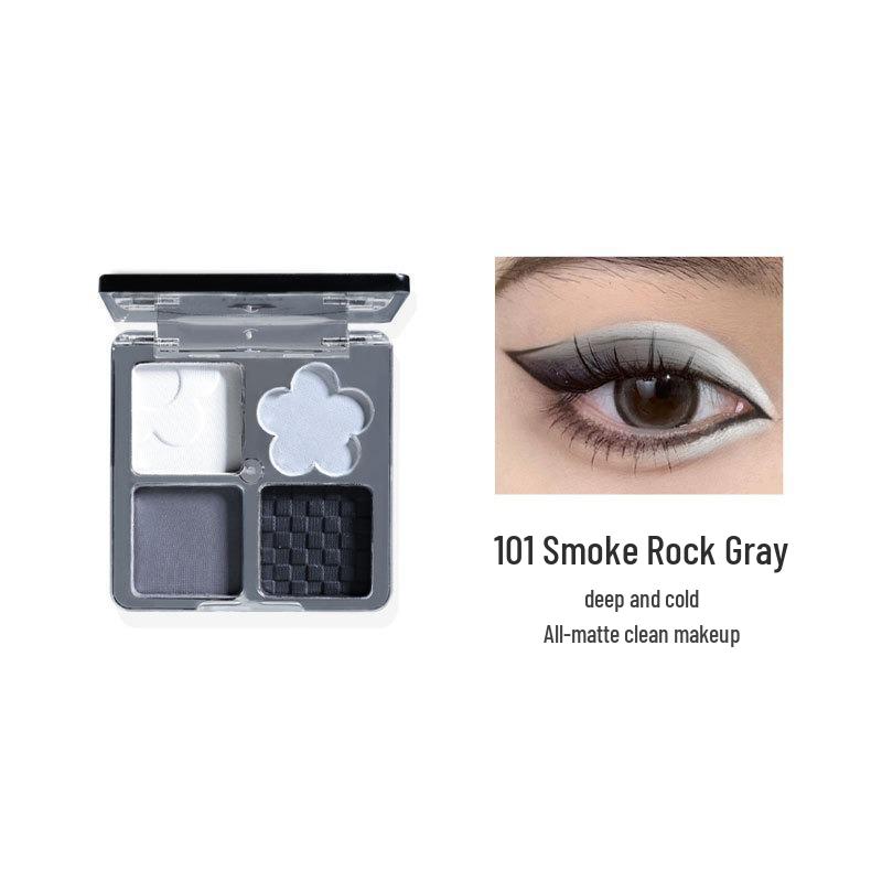 Makeup Biya Dreamy Haze Eyeshadow Palette: 4-Color Matte, Shimmer & Glitter